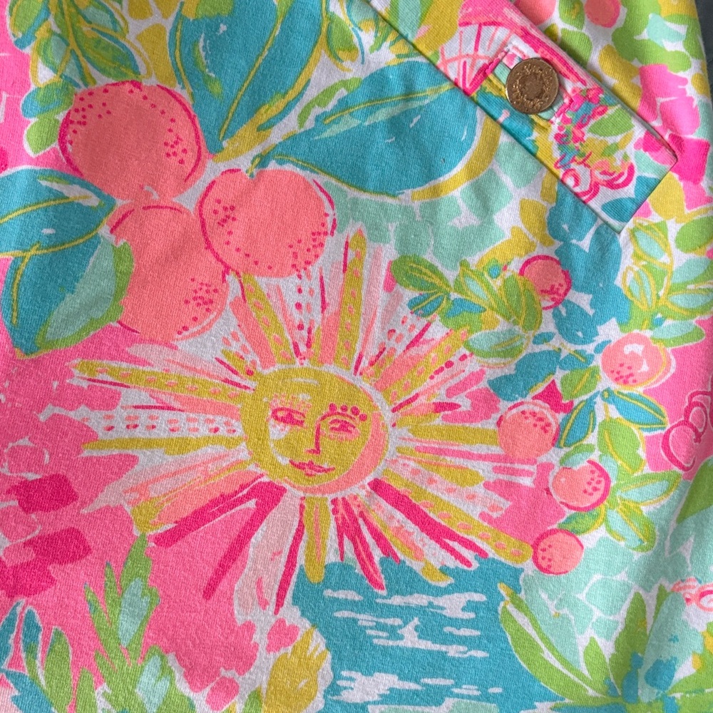 Lilly Pulitzer Bright Pink Multi Mini Skirt-Firm price - Picture 4 of 8
